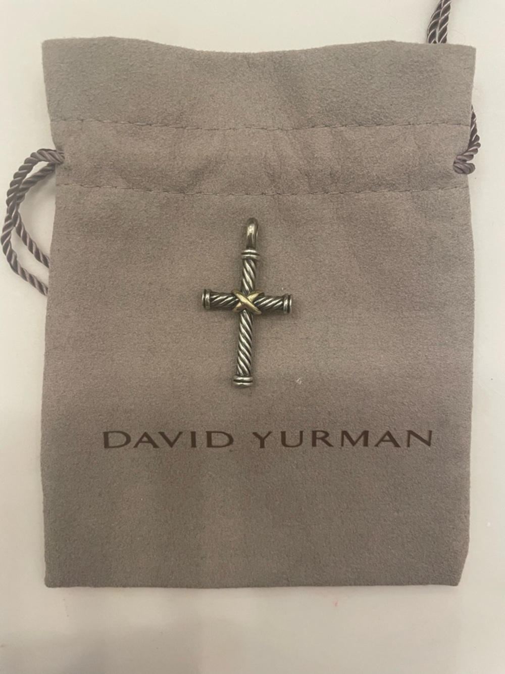 David Yurman Men’s Cable Cross Pendant